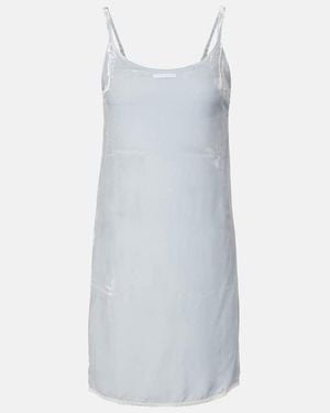 Prada Slipdress Aus Samt - Blau