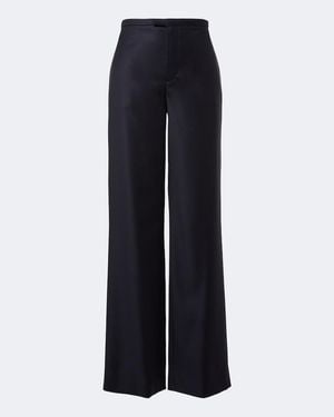 Gucci Wool Wide-Leg Pants - Blue