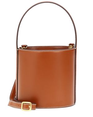 STAUD Bissett Beuteltasche Aus Leder - Braun