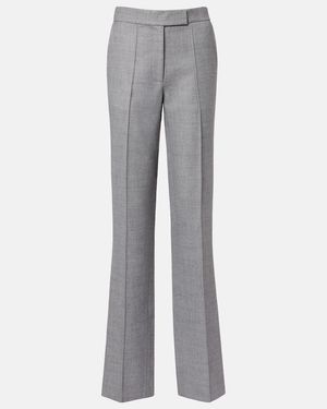 Alex Perry Mid-Rise Straight Pants - Gray