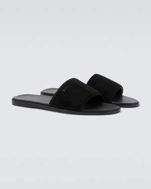 Tom Ford Pantoletten Aus Veloursleder - Schwarz