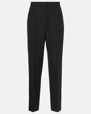 TOTEME Low-Rise Straight Pants - Black