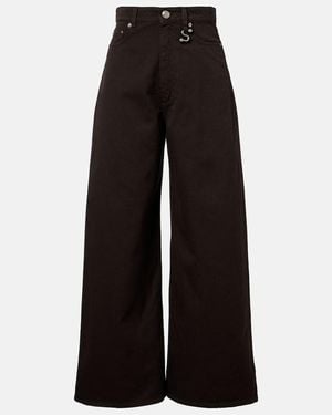 Sportmax Jeans Anchos Siamese - Negro