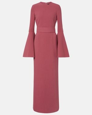 Solace London Theia Belted Gown - Red