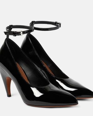 Alaïa Shark Patent Leather Pumps - Black