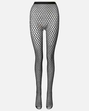 Wardrobe NYC X Rhw Web Wool-Blend Tights - Black