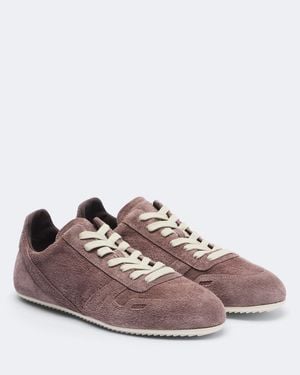 Rick Owens Sneakers Minimal Aus Veloursleder - Pink