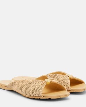 Loewe Paula's Ibiza Pantoletten Pebble Soft - Braun