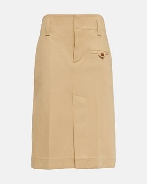 Bottega Veneta Midi Skirts - Natural