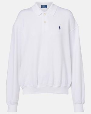 Polo Ralph Lauren Cotton-Blend Polo Jumper - White