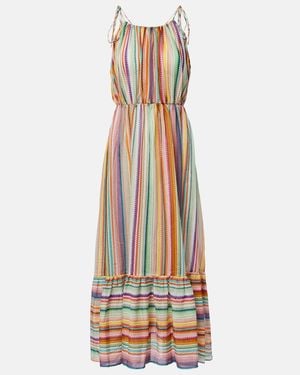 Missoni Zigzag Cotton And Silk Maxi Dress - White