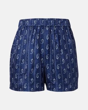 Tory Burch Printed Shorts - Blue