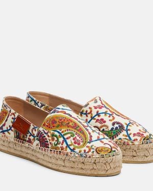 Etro Espadrilles Aus Canvas - Braun