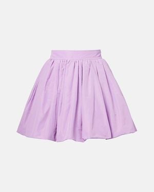Patou Minifalda Fruncida - Morado