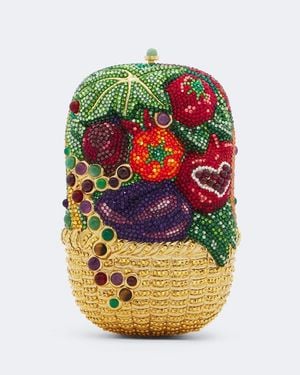 Judith Leiber Pochette Vegetable Basket Farm Fresh - Multicolore