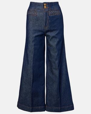 Zimmermann Awaken High-Rise Flared Jeans - Blue