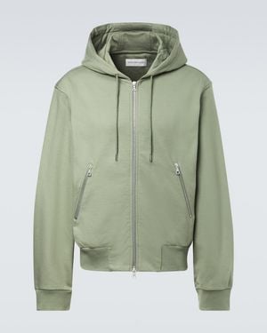 Dries Van Noten Cotton Zip-Up Hoodie - Green