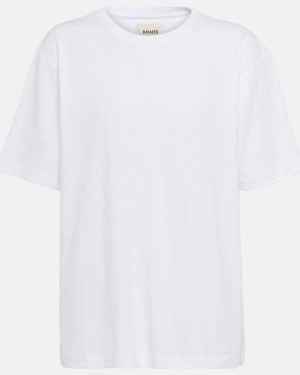 KHAITE Mae Cotton Jersey T-Shirt - White