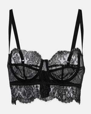 Dolce & Gabbana Bralette Aus Spitze - Schwarz