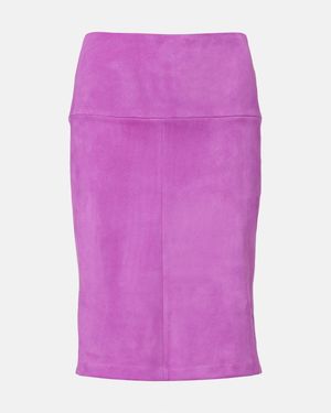 Stouls Falda Tubo Gin De Ante - Morado