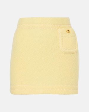 Prada Cashmere Miniskirt - Yellow