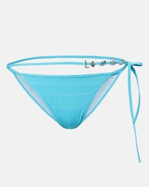 Loewe Culotte De Bikini Paula's Ibiza En Jacquard - Bleu