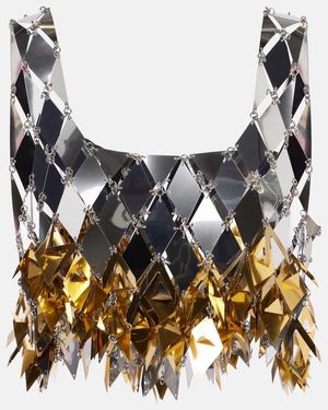 Rabanne Metallic Crop Top
