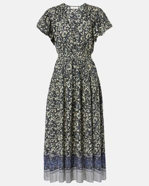 Ulla Johnson Lyria Floral Cotton-Blend Midi Dress - Green