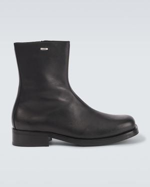 Our Legacy Camion Leather Ankle Boots - Black