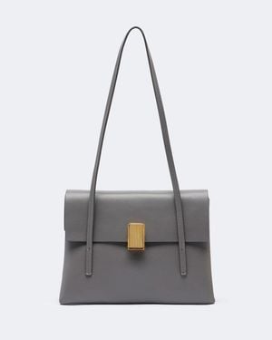KHAITE Schultertasche Soft Blake Small Aus Leder - Weiß