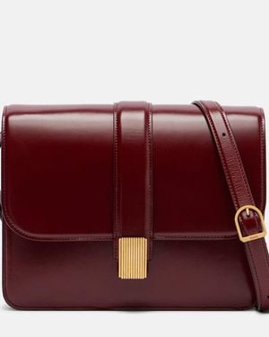 KHAITE Blake Leather Crossbody Bag - Red