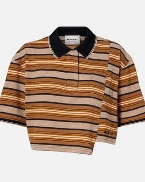 Isabel Marant "Isalyne" Polo Shirt - Brown