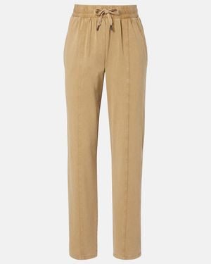 Isabel Marant Rozene Cotton Jersey Sweatpants - Natural