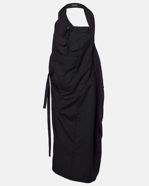 Junya Watanabe Elegant Mini Dress - Black