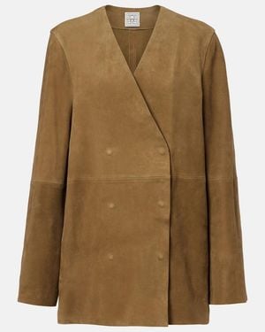 TOTEME Suede Blazer - Natural