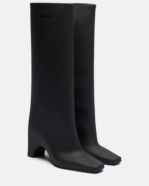 Coperni Rubber Bridge Knee-High Boots - Black