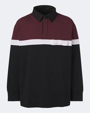 Simone Rocha Bow-Detail Cotton Polo Shirt - Red