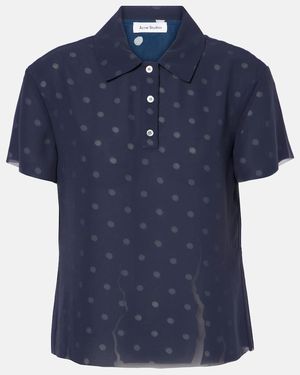 Acne Studios Blusa Estampada - Azul