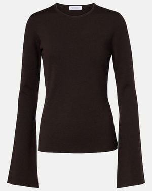 Gabriela Hearst Top Aus Wolle, Seide Und Kaschmir - Schwarz