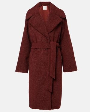 Varley Abrigo Vermont De Borrego Sintetico - Rojo