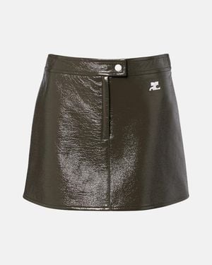 Courreges Minifalda De Mezcla De Algodon - Verde