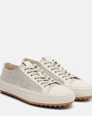 Tod's Leather Sneakers - White