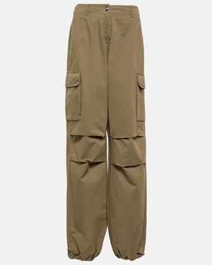 Coperni Wide-Leg Cotton Cargo Pants - Green