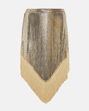 Rabanne Embellished Miniskirt - Natural