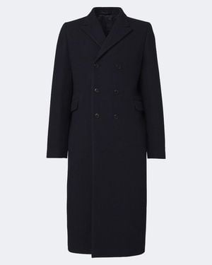 Prada Mantel Aus Schurwolle - Blau