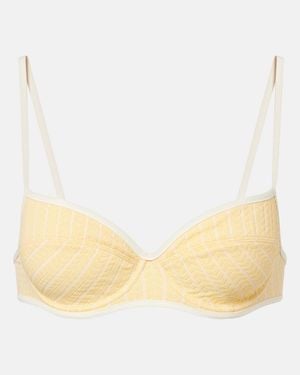 Eres Coconut Striped Bikini Top - Natural