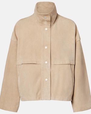 Nour Hammour Park Suede Jacket - Natural