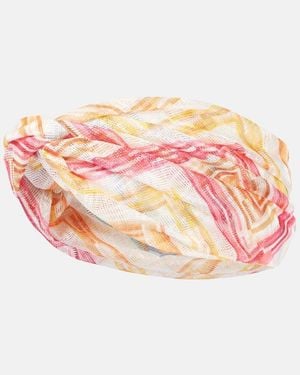 Missoni Zigzag Lame Head Wrap - Pink