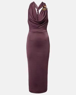Rebecca Vallance Nala Embellished Midi Dress - Purple
