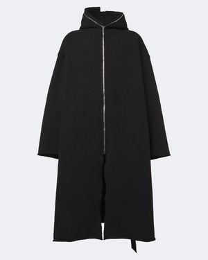 Rick Owens Mantel Gimp Wide Mac Aus Baumwolle - Schwarz